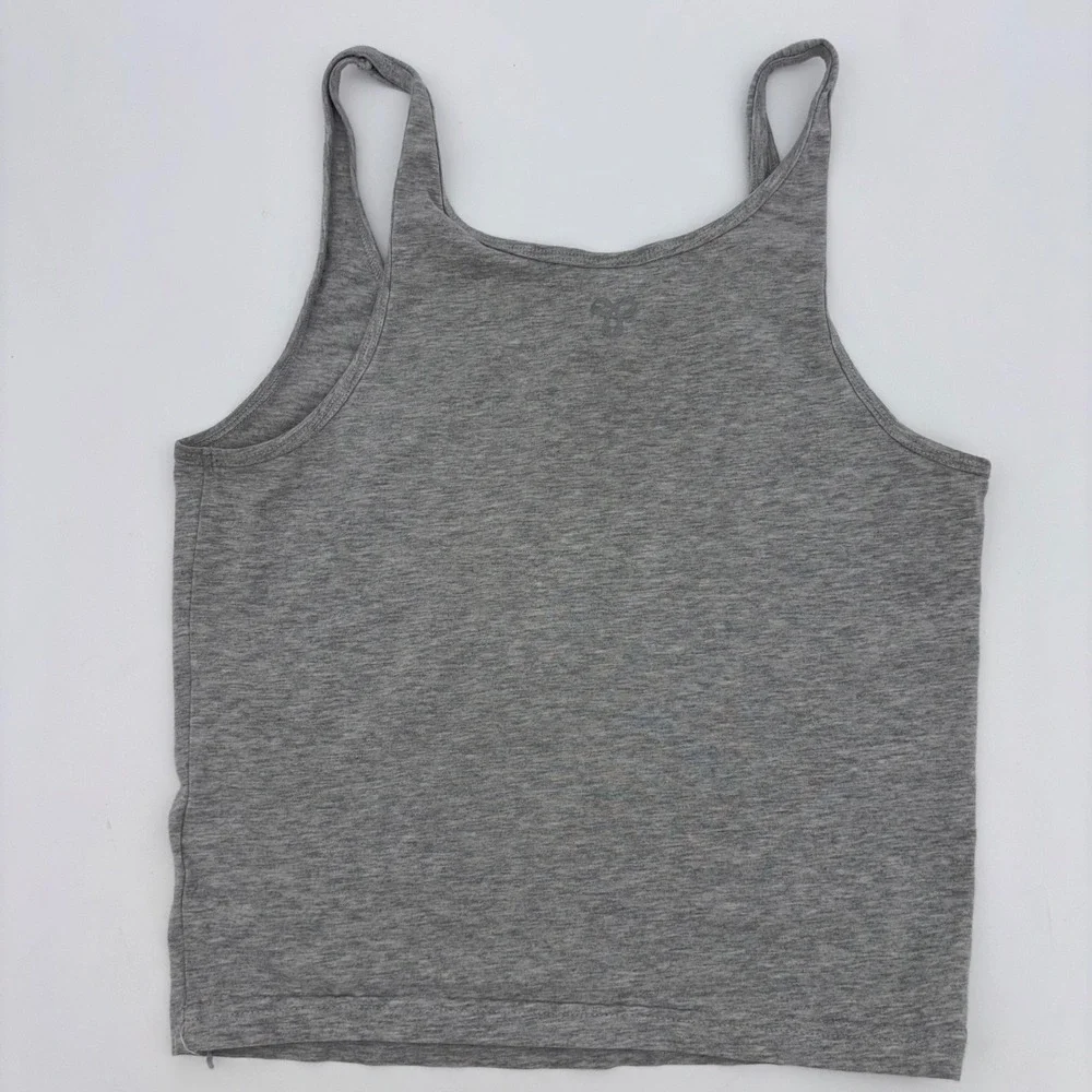 ARITZIA TNA Baby Tee Gray Tank Top Gym Workout Cropped Women Grey 90s Y2K‎ Small